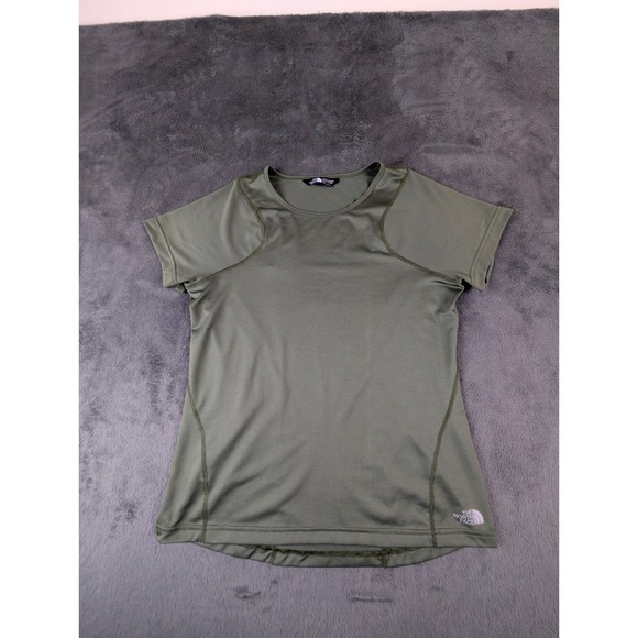 The North Face Women's‎ Green Performance T-Shirt Short Sleeve FlashDry Athletic - Picture 4 of 11